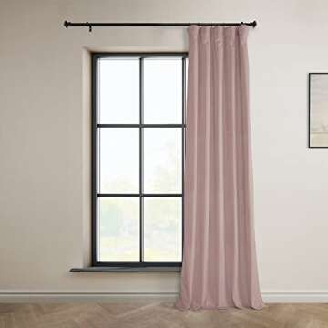 HPD Half Price Drapes Heritage Plush Velvet Curtains - Room Darkening Elegance