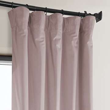HPD Velvet Room Darkening Curtains in Ballet Pink