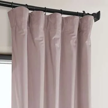 HPD Velvet Room Darkening Curtains in Ballet Pink