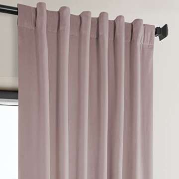 HPD Velvet Room Darkening Curtains in Ballet Pink