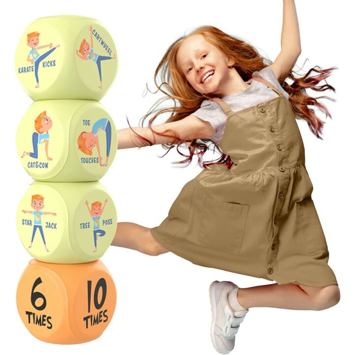 Skywin Kids Yoga Dice for Fun and Interactive Workouts