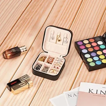 LETURE PU Leather Jewelry Box for Stylish Jewelry Storage