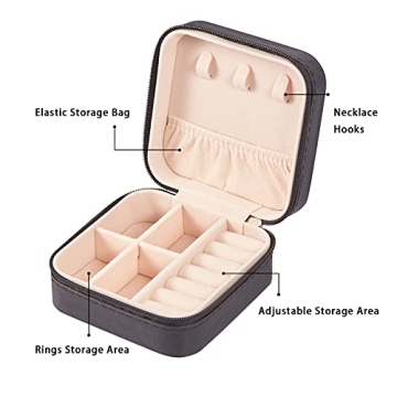 LETURE PU Leather Jewelry Box for Stylish Jewelry Storage