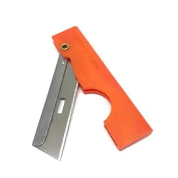 Derma-safe Folding Utility Survival Knife (5-pack) Orange