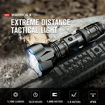 OLIGHT Warrior X Turbo - Tactical Flashlight 1100 Lumens