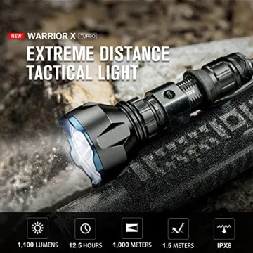 OLIGHT Warrior X Turbo - Tactical Flashlight 1100 Lumens