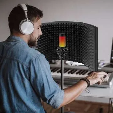 Aokeo Microphone Isolation Shield - Perfect for Recordings