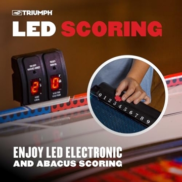 Light-Up Air Hockey Table with LED Pucks and Scoring