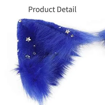 Cat Fox Wolf Ears Adjustable Cosplay Headband for All