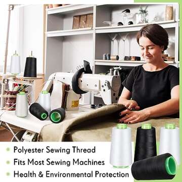 Timgle 12 Cones of 3000 Yards All Purpose Sewing Thread