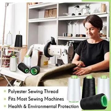 Timgle 12 Cones of 3000 Yards All Purpose Sewing Thread