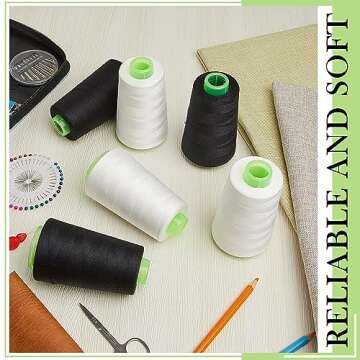 Timgle 12 Cones of 3000 Yards All Purpose Sewing Thread