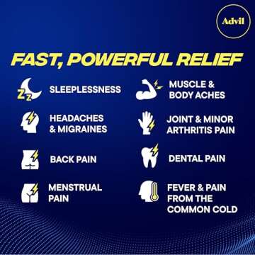 Advil PM Liqui-Gels Pain Reliever and Nighttime Sleep Aid, Pain Medicine with Ibuprofen for Pain Rel...