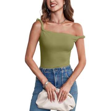 Trending Women's Off The Shoulder Tank Top - Y2K Style