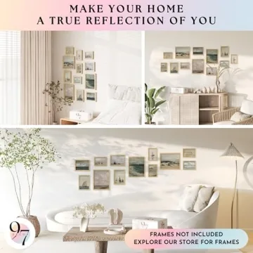 Coastal Vintage Wall Art Collection for Home Decor