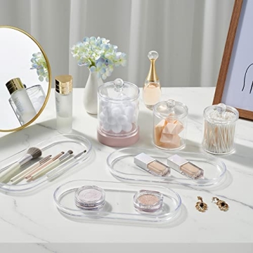 SheeChung Elegant Acrylic Bathroom Jars for Stylish Storage