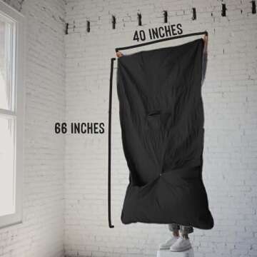 Gravel Layover Travel Blanket – Ultra-Lightweight, Warm Down Alternative with Carry Pouch (Black)