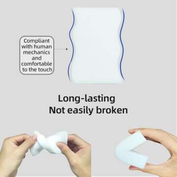 Foamworld 70 Pack Magic Sponges Eraser, 2X Density Melamine Sponge, Extra Large Long Lasting Household Kitchen Cleaning Sponge for Dishes, Bathroom, Bathtub, Car, Toy (4.3 x 2.8 x 0.8 in)