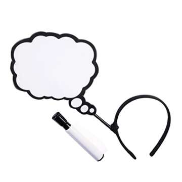 Rubies Women’s Thought Bubble Erase Board Headband - Fun & Creative Accessory