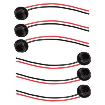 WINKA T10 194 Extension Harness Plugs Connectors Wiring Sockets for car 6Pcs