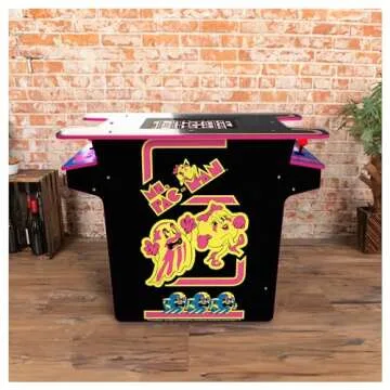 Arcade1Up Ms. PAC-MAN Arcade Game Table, Full Home Machine, Black Series Edition