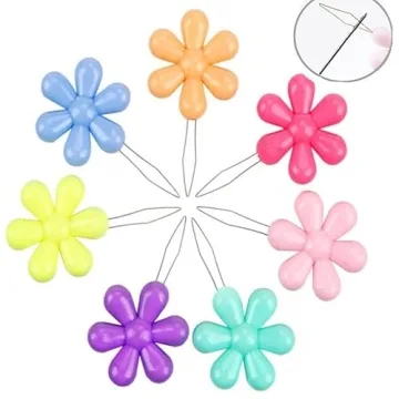 FeiHong 12-Piece Colorful Needle Threaders for Crafting