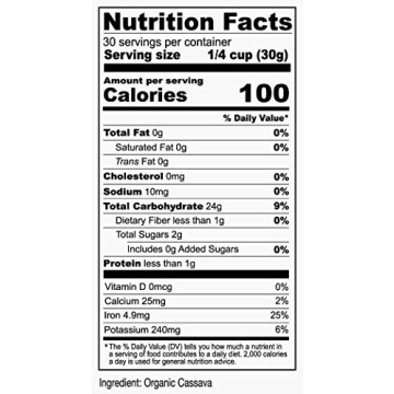 Anthony's Organic Cassava Flour - Gluten Free Baking Essential