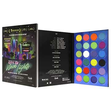 RUDE City of Neon Lights - 24 Vibrant Pigment & Eyeshadow Palette (RU87960)