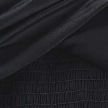 Matoburr Women’s Sexy Corset Bustier Top Sleeveless Solid Color Ruched Fashion Slim Crop Top Black