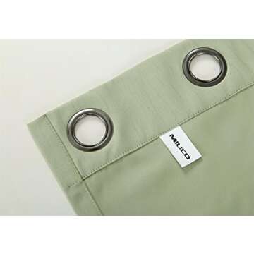 MIUCO Blackout Curtains Stylish Room Darkening Panels 52x84