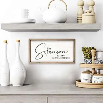 Personalized Wooden Family Name Sign | Custom Decor
