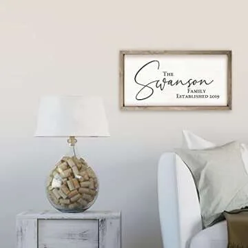 Personalized Wooden Family Name Sign | Custom Decor