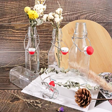 12 Pack 250ML Swing Top Glass Bottles - Airtight