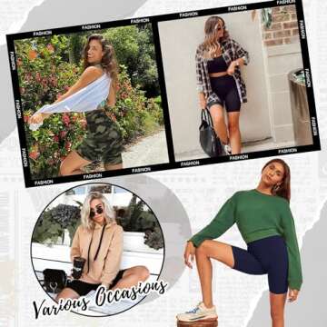 Sundwudu Biker Shorts for Women - Comfort & Style