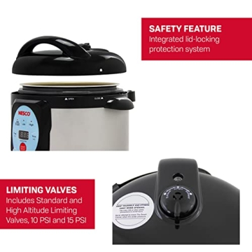 NESCO NPC-9 Smart Electric Pressure Cooker Canner 9.5QT