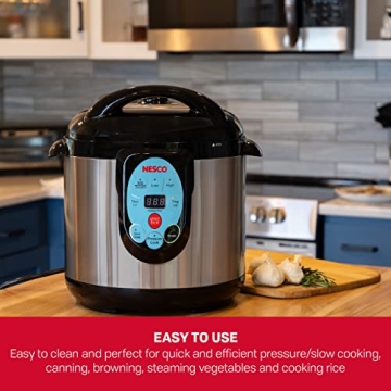 NESCO NPC-9 Smart Electric Pressure Cooker Canner 9.5QT