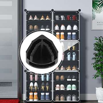 BESPORTBLE Wire Cube Connectors, 20Pcs Wire Grid Cube Organizer Connector Storage Shelving Connector...