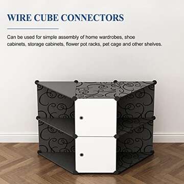 BESPORTBLE 20Pcs Wire Cube Connectors for Storage
