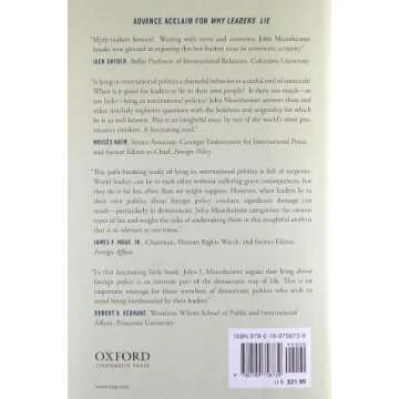 Why Leaders Lie: The Truth About Lying in International Politics
