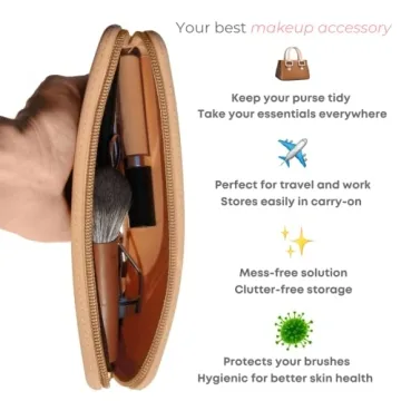 Brush Bubble Makeup Brush Holder Travel Case For Easy Organization