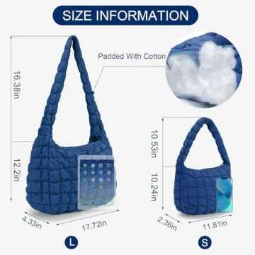 YFGBCX Quilted Tote Bag Perfect for Daily Use
