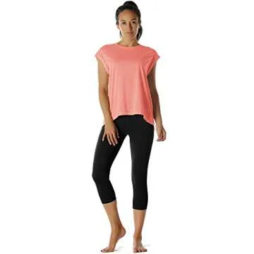 icyzone Open Back Workout Tops - Lightweight & Stylish Activewear
