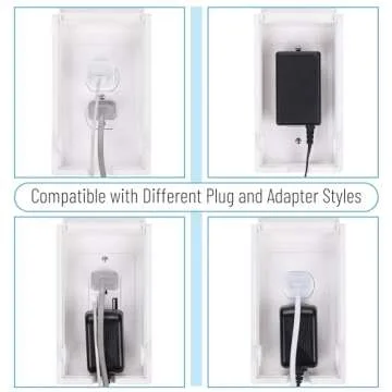 Bates - Baby Safety Outlet Cover Box, 2 Pack, Baby Proof Outlet Covers Baby Proofing, Plug Covers for Electrical Outlets, Socket Covers for Outlets, Child Proof Outlet Cover, Outlet Box Cover