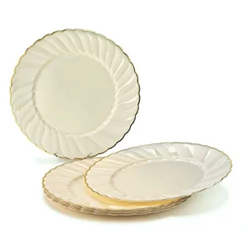 Elegant Plastic Disposable Plates for Any Occasion