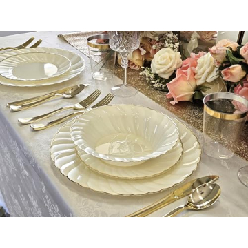 Elegant Plastic Disposable Plates for Any Occasion