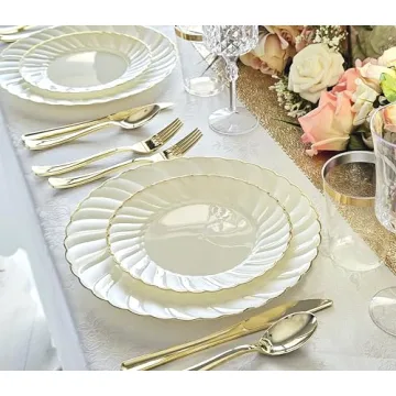 Elegant Plastic Disposable Plates for Any Occasion