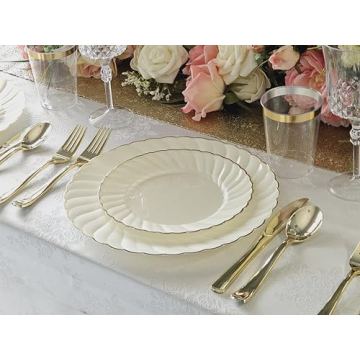 Elegant Plastic Disposable Plates for Any Occasion