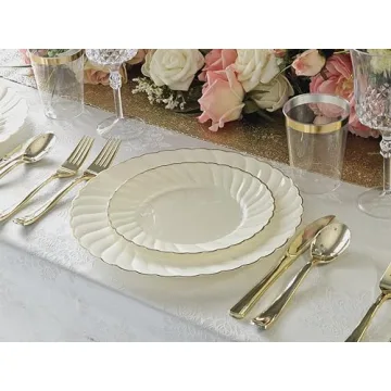 Elegant Plastic Disposable Plates for Any Occasion