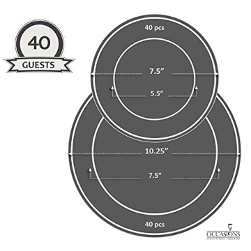 Elegant Plastic Disposable Plates for Any Occasion