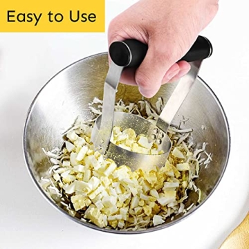 HULISEN Ergonomic Food Chopper with Serrated Edge